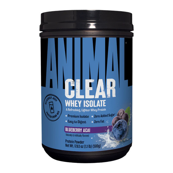 Animal Clear Whey Isolate - 1.1lb Blueberry Acai